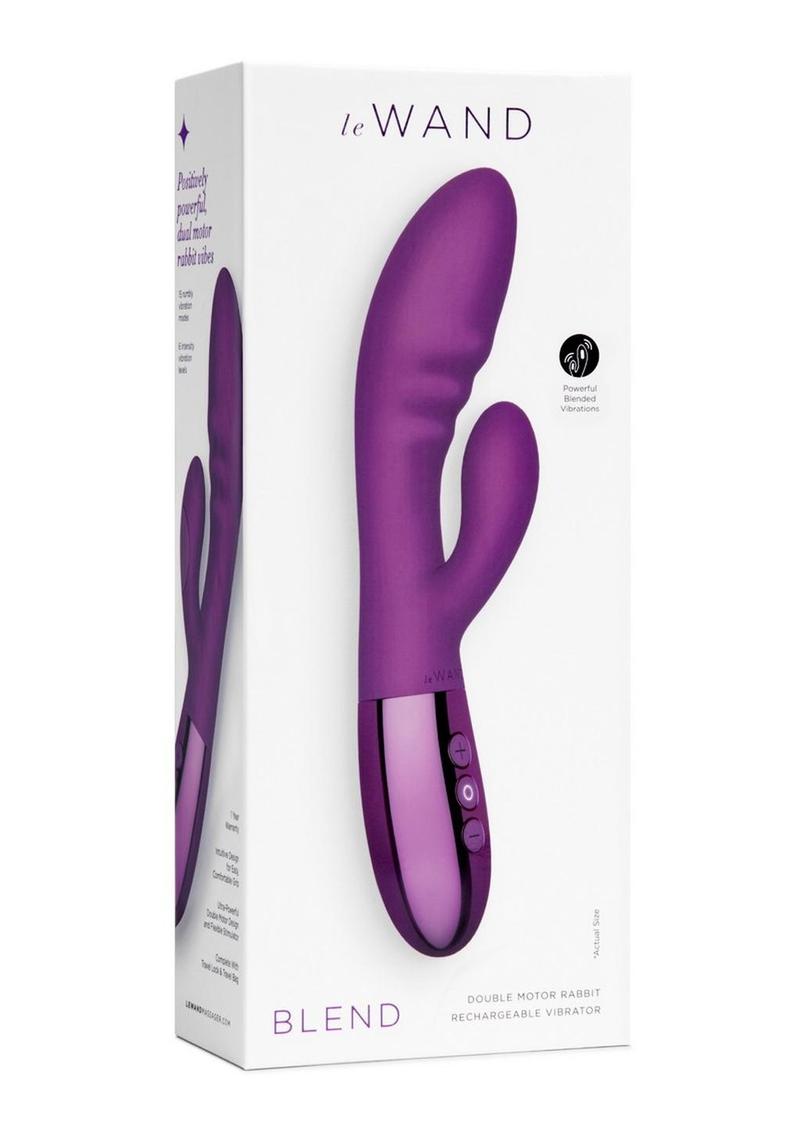 Le Wand Blend Rechargeable Siliconel Rabbit Vibrator - Cherry