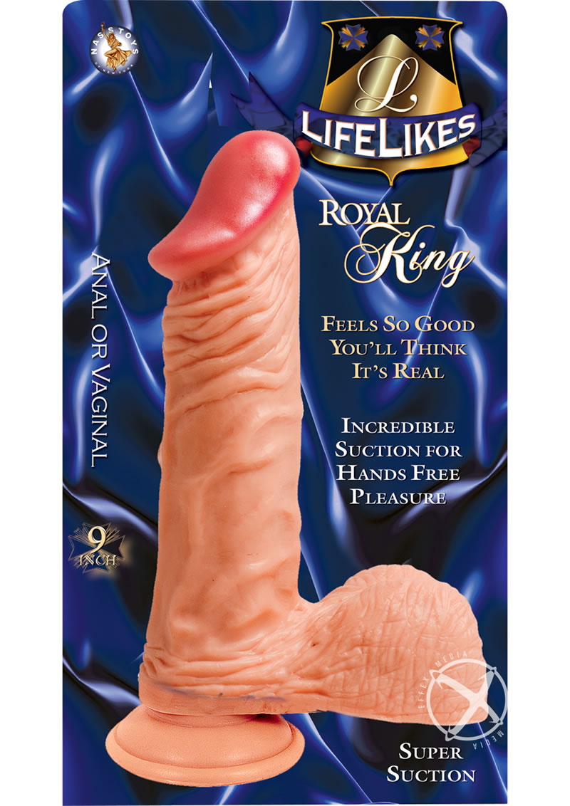 Lifelikes Royal King Dildo - Vanilla - 9in