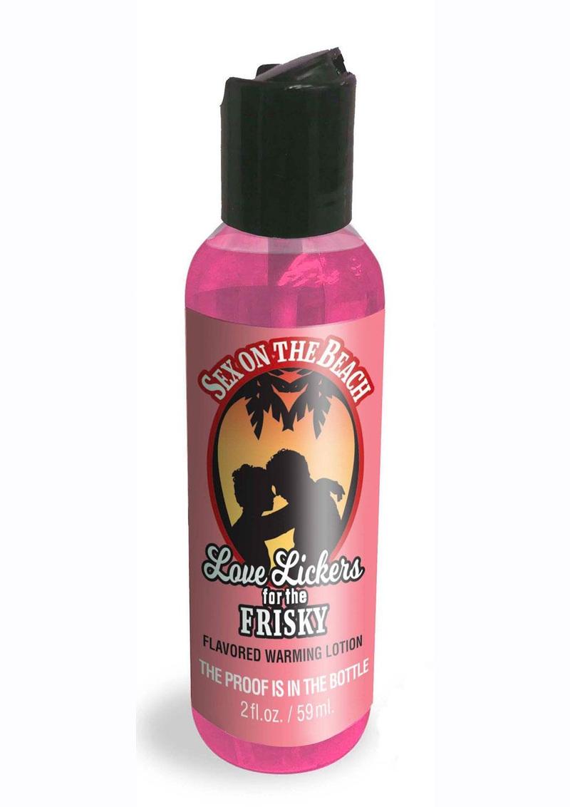 Love Lickers Passion Fruit Flavored Warming Massage Oil 2oz - Sex On The Beach