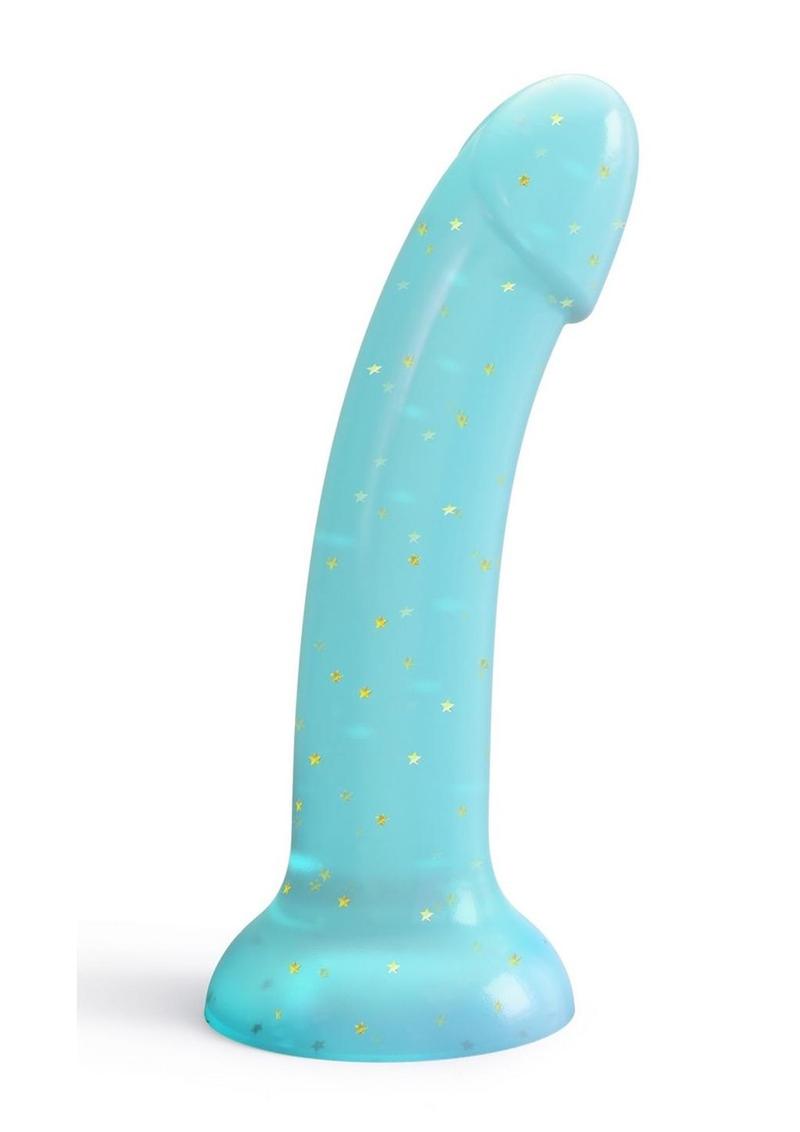 Dildolls Nightfall Silicone Dildo - Gold/Teal