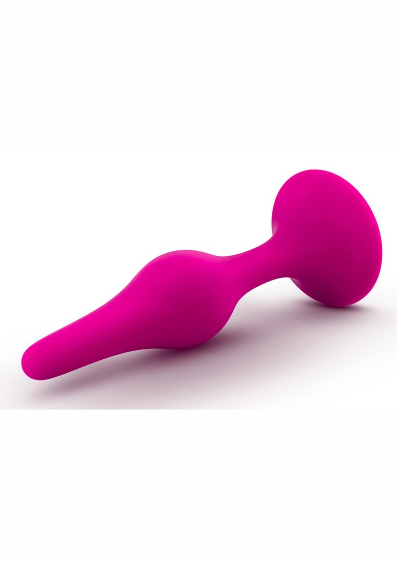 Luxe Beginner Plug Silicone Butt Plug - Pink - Large/Medium