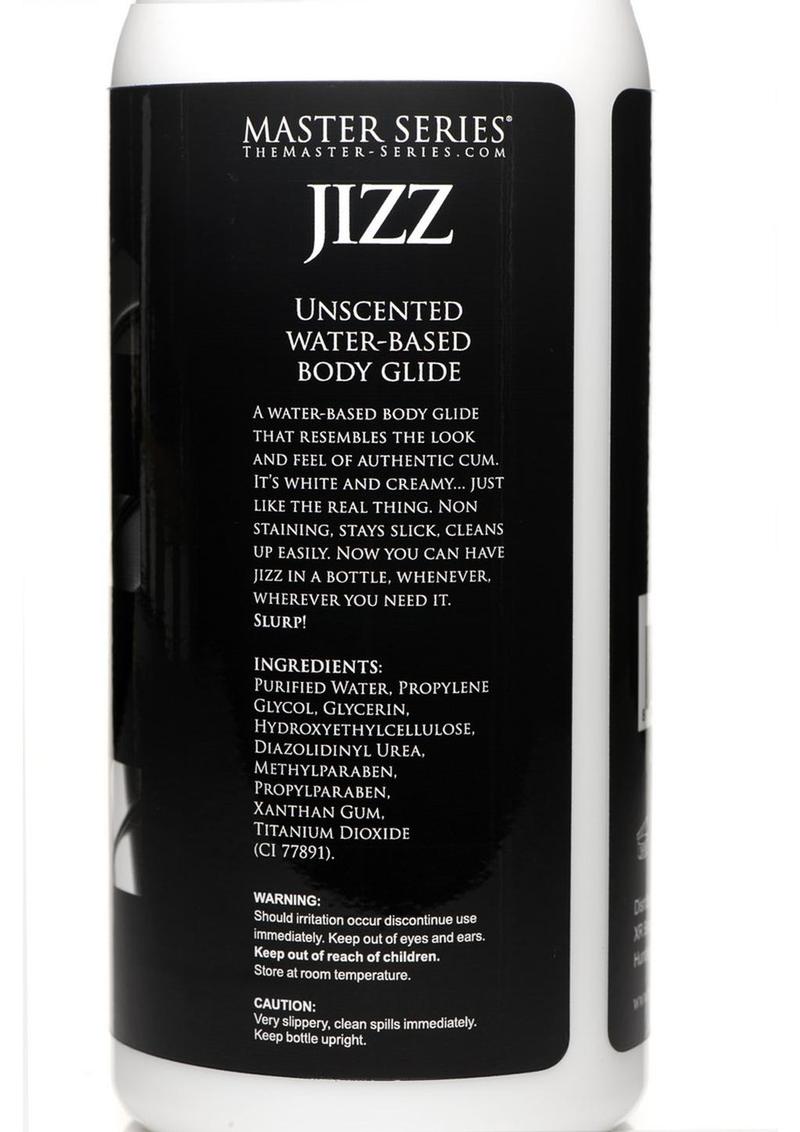 Master Series Jizz Unscented Water Based Lube - 34oz