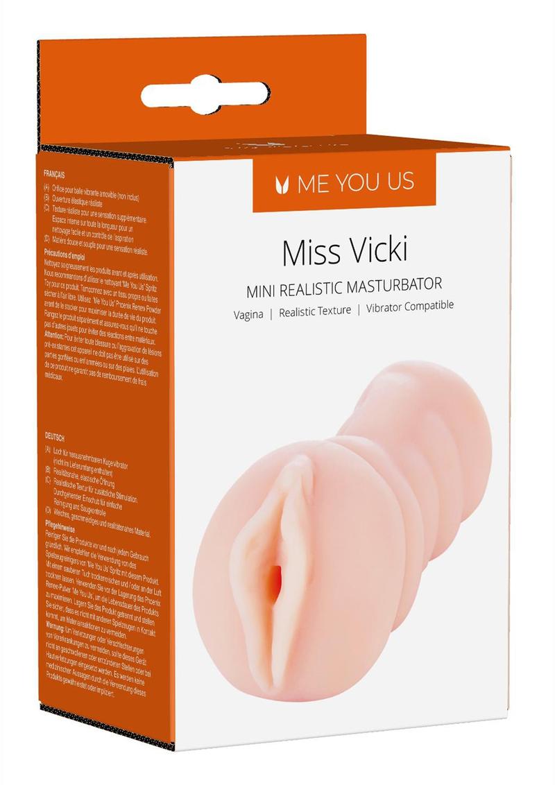 ME YOU US Mini Vicki Mini Realistic Masturbator - Pussy - Vanilla