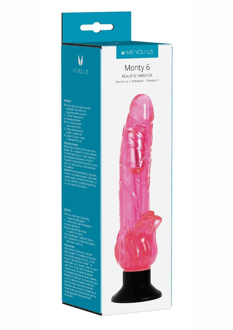 ME YOU US Mounty 6 Realistic Vibrator - Pink