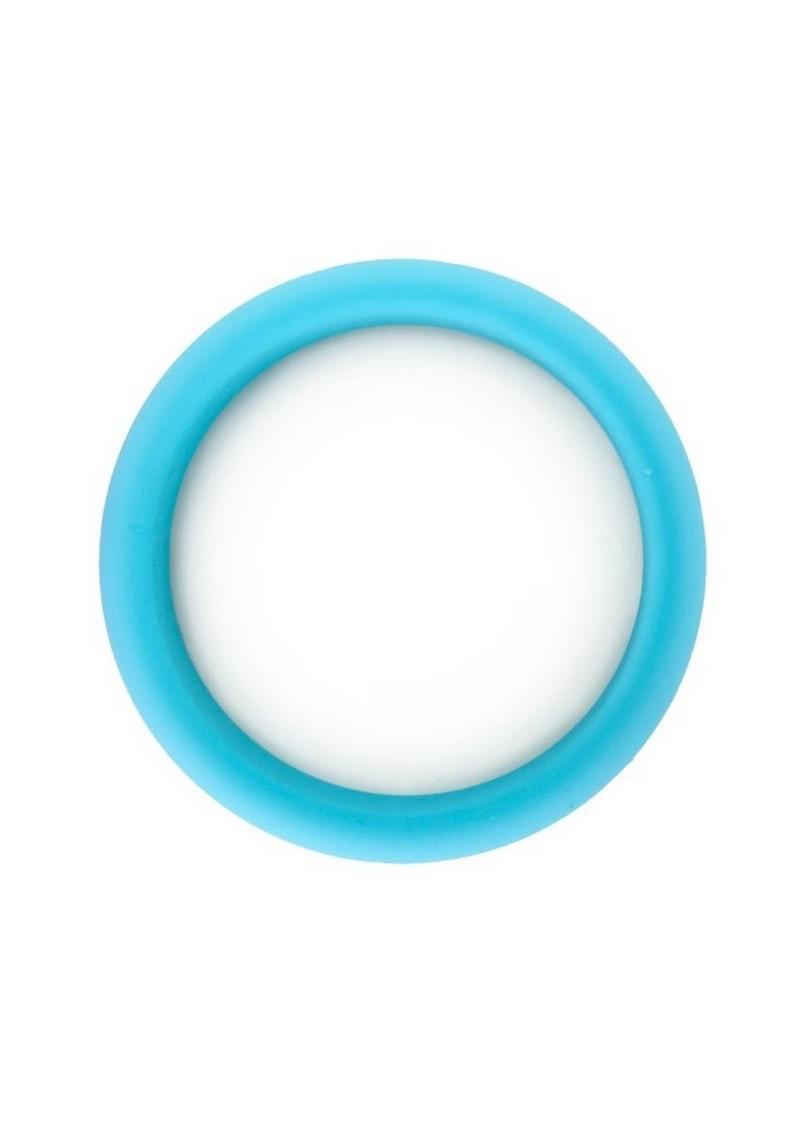 ME YOU US Silicone 55mm Cock Ring - Aqua/Blue