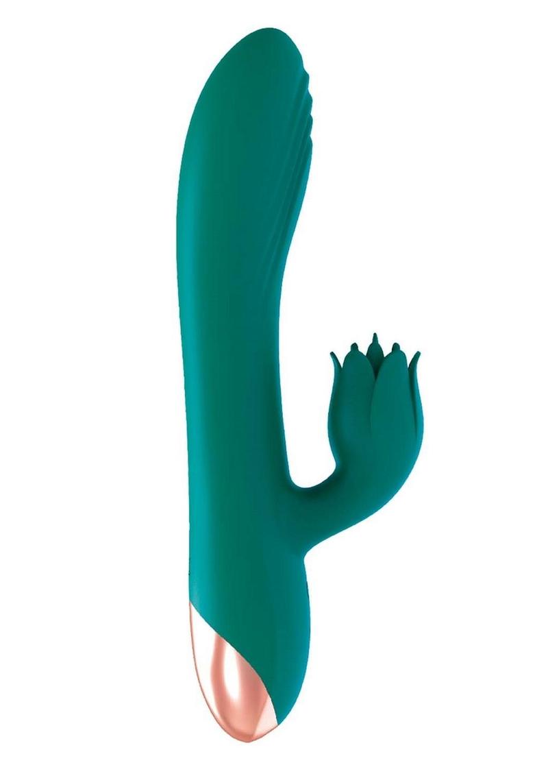 Mystique Venus Rechargeable Silicone Vibrator - Green