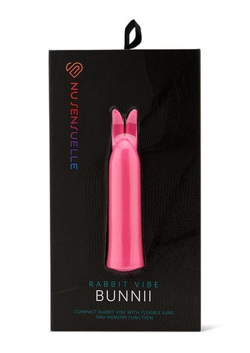 Nu Sensuelle Bunnii Rechargeable Silicone Vibrator - Pink