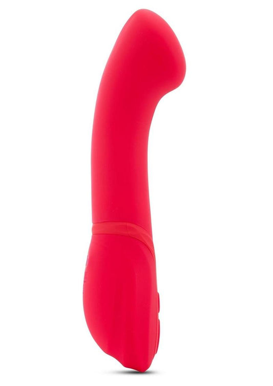 Nu Sensuelle Luna Velvet Touch with Turbo Rechargeable Silicone Vibrator - Hot Pink/Pink