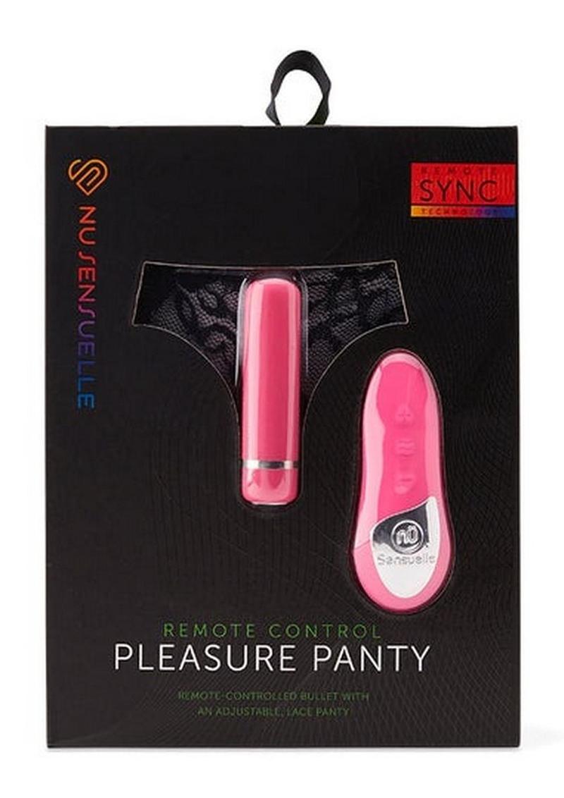 Nu Sensuelle Pleasure Panty Vibe Rechargeable Silicone Remote and Bullet - Pink