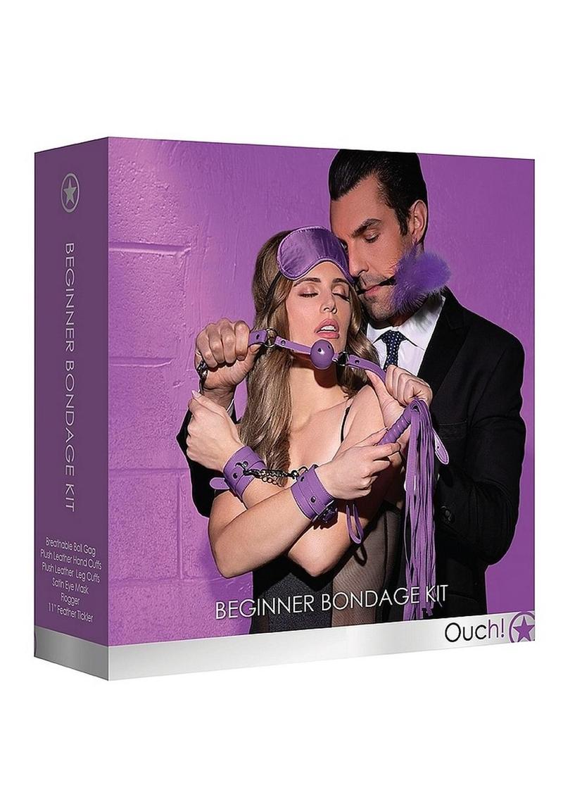 Ouch! Beginners Bondage Kit - Purple