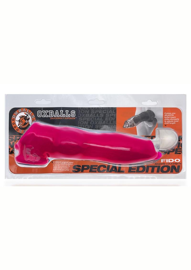 Oxballs Fido Beast-Shaped Cocksheath with Bullet - Hot Pink/Pink