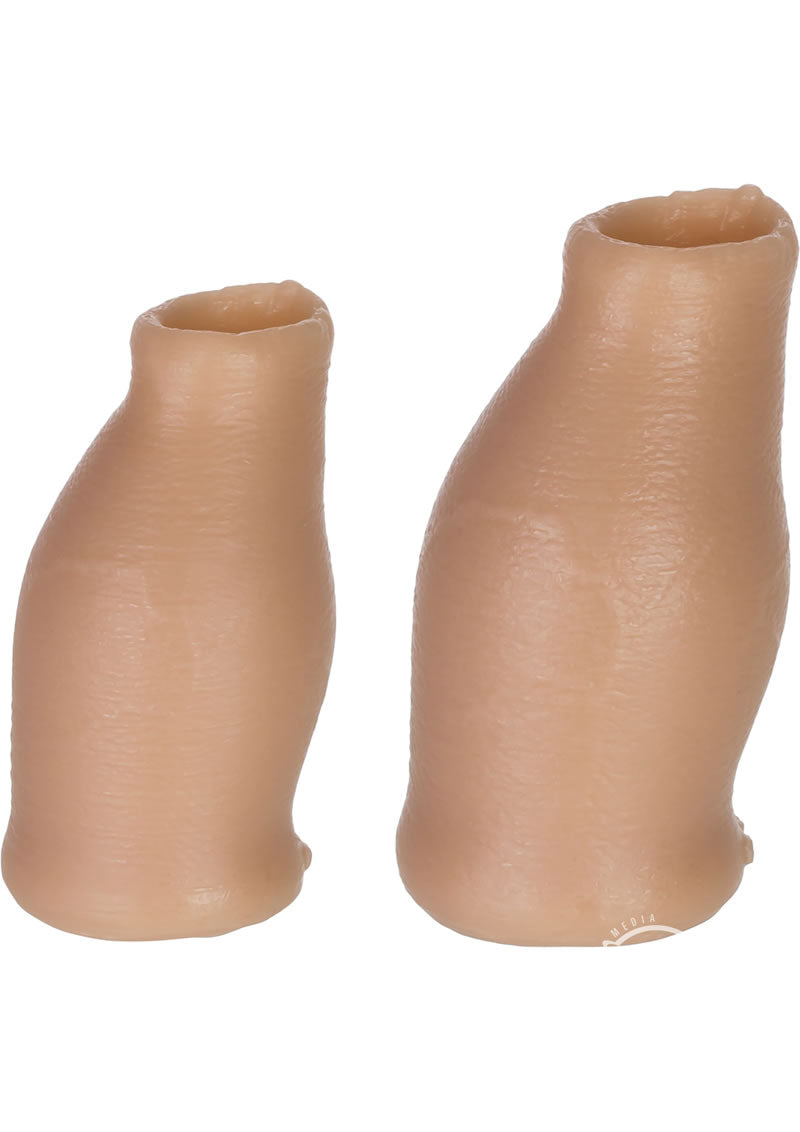 Oxballs Moreskin Silicone Faux Foreskin Hoods - Vanilla - Set