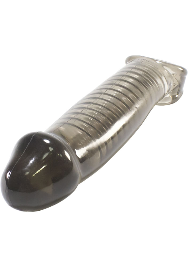 Oxballs Muscle Textured Cock Sheath Penis Extender - Smoke