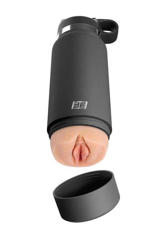 Pdx Plus Fuck Flask Secret Delight Pussy Stroker - Grey/Vanilla