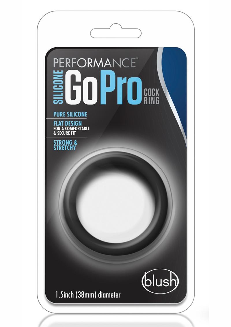 Performance Silicone Go Pro Cock Ring - Black