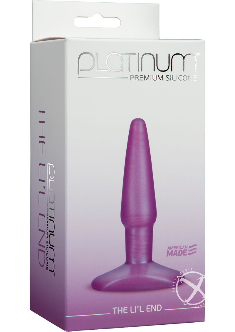 Platinum Premium Silicone - The Li'l End Anal Plug - Purple