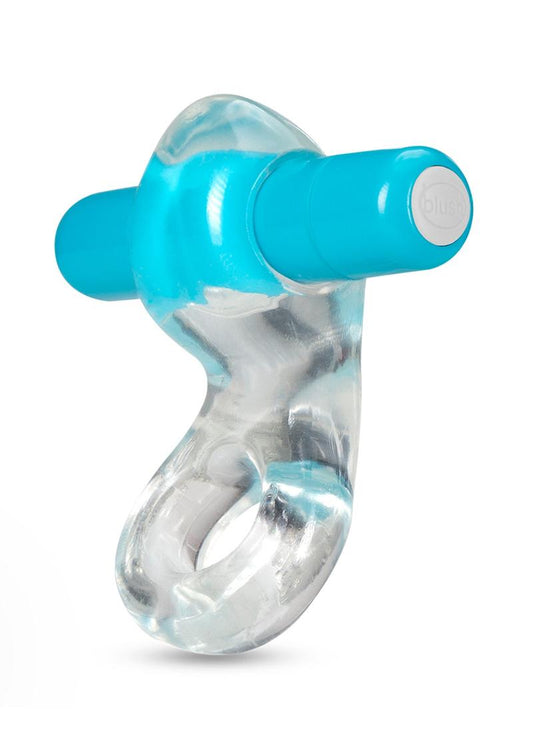 Play with Me Delight Vibrating Cock Ring - Blue