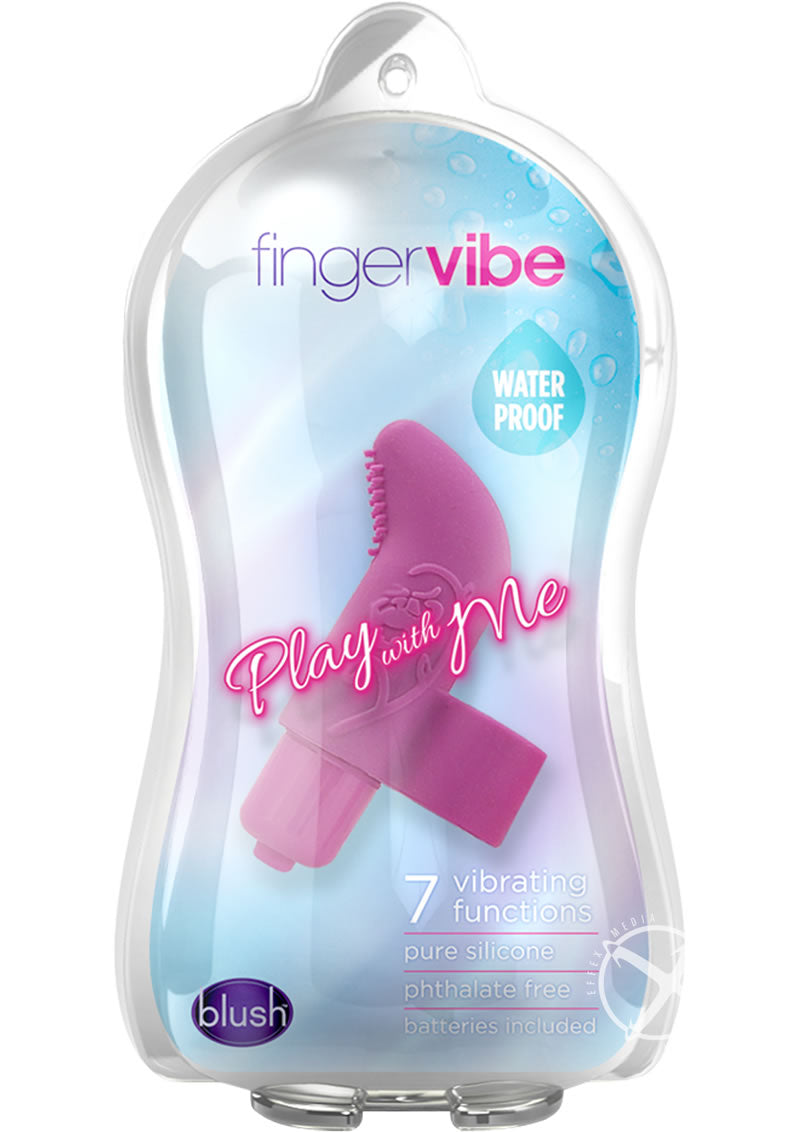 Play with Me Finger Vibe Silicone Vibrator - Purple