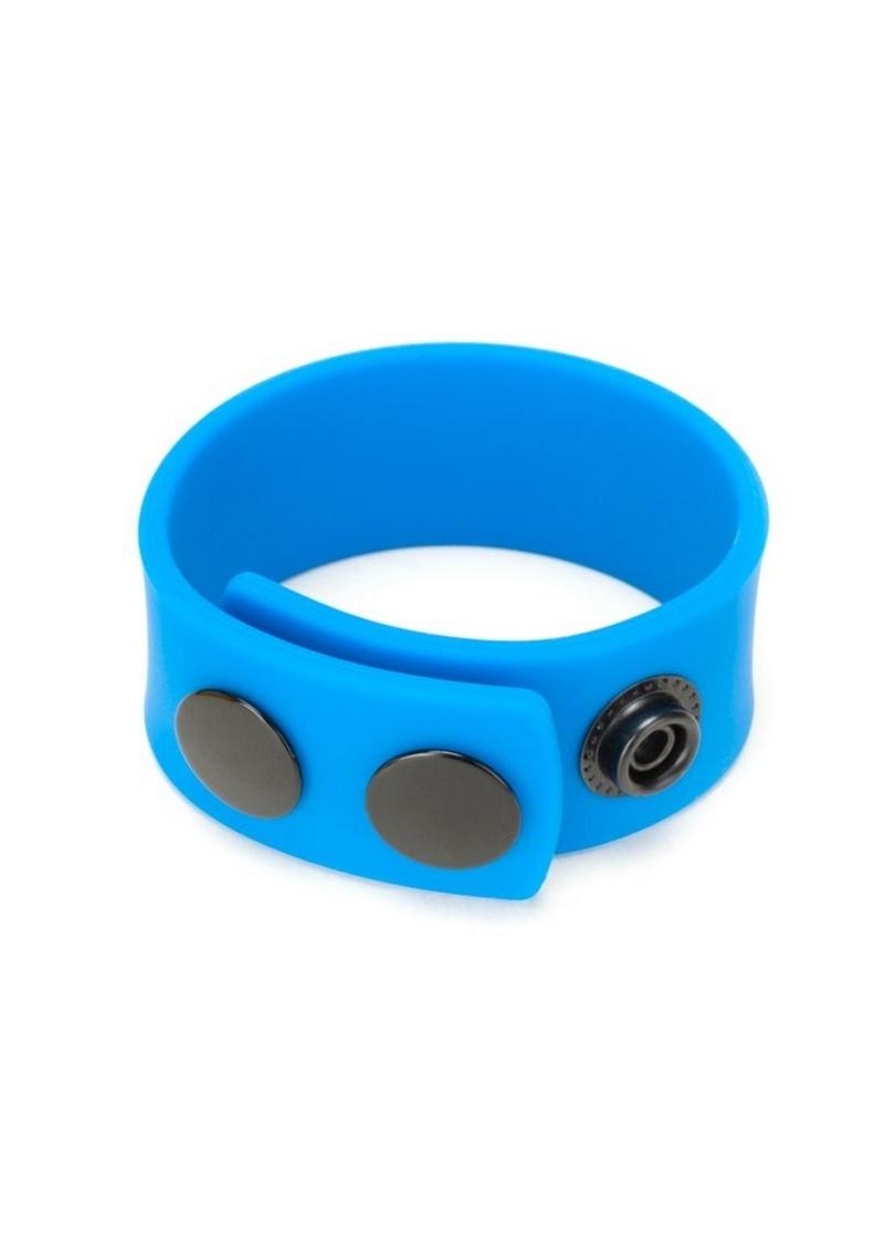 Prowler Red Silicone Cock Strap - Blue/Dark Blue