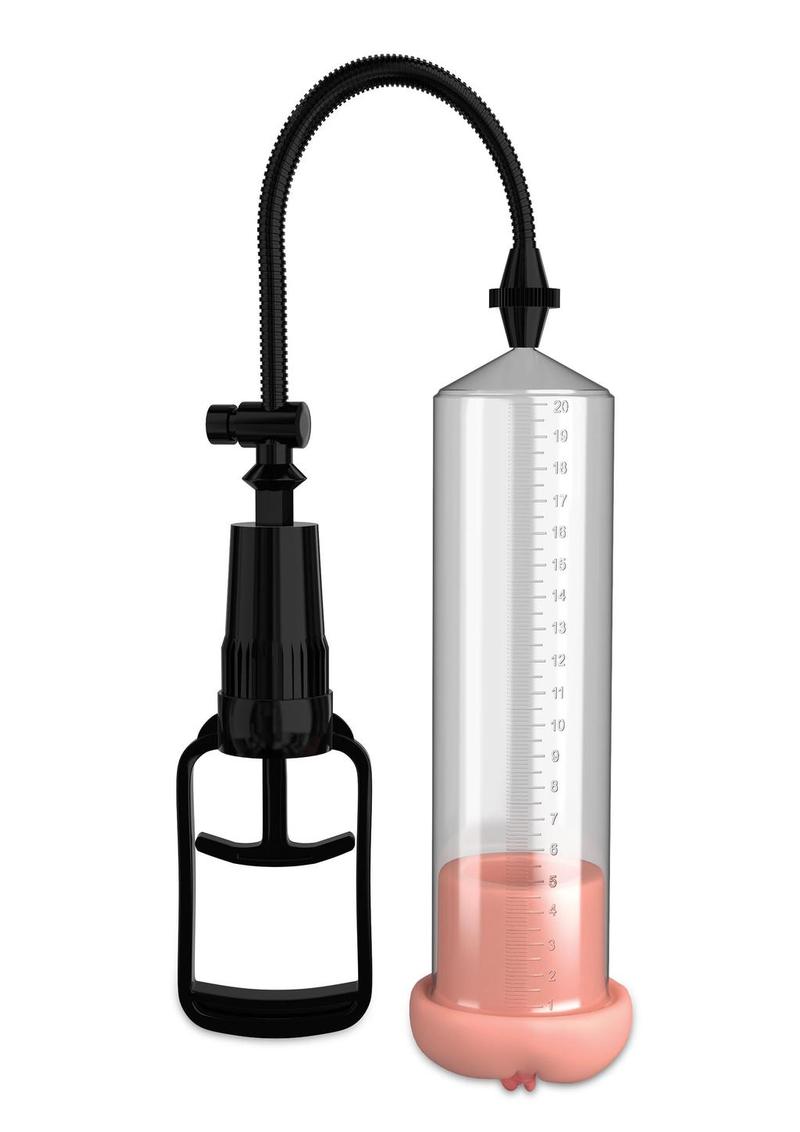 Pump Worx Fanta Flesh Pussy Penis Pump - Clear/Vanilla