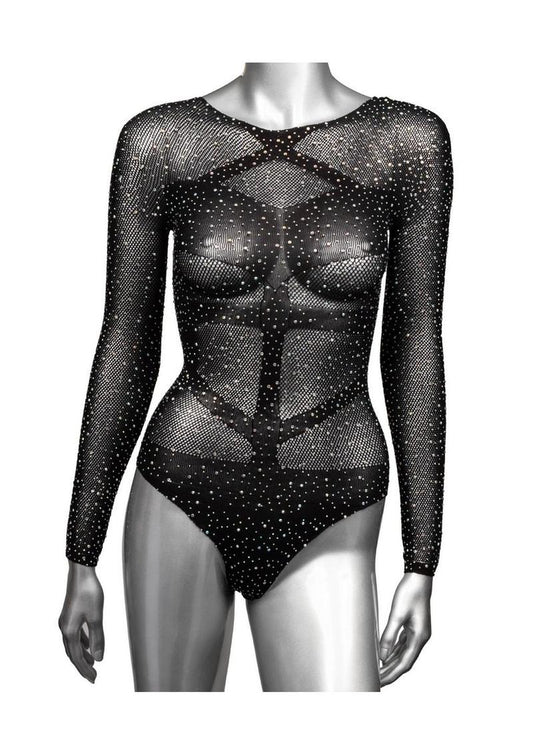 Radiance Long Sleeve Body Suit - Black - Plus Size/Queen