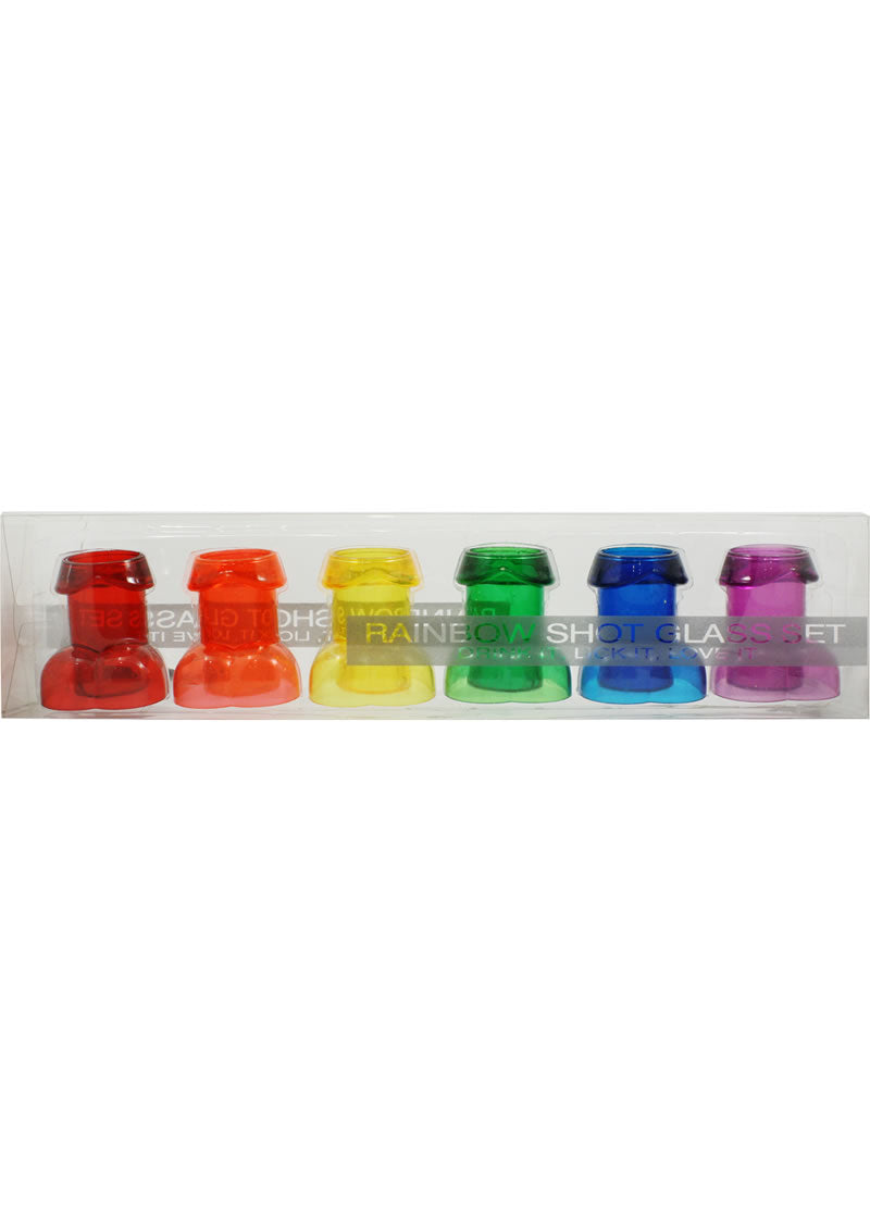 Rainbow Shot Glass Set (6