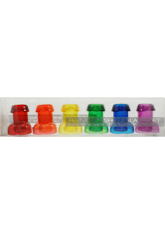 Rainbow Shot Glass Set (6