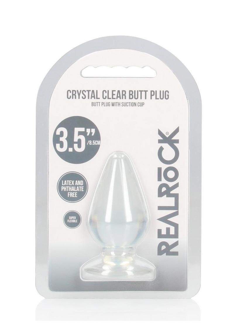 Realrock Crystal Clear Anal Plus - Clear - 3.5in