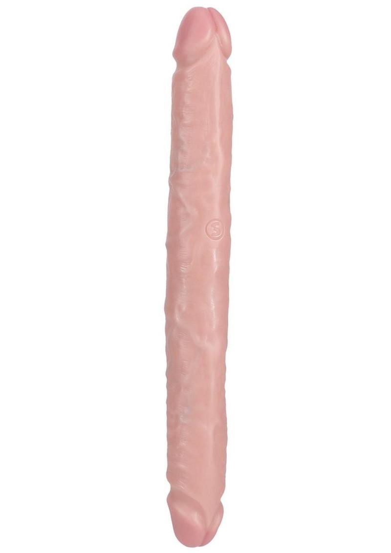 Realrock Realistic Skin Slim Double Ended Dong - Vanilla - 12in