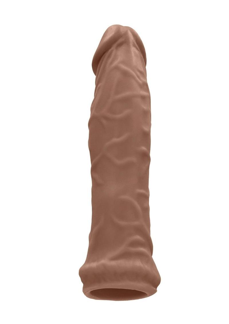 Realrock Skin Penis Extender - Caramel - 6in