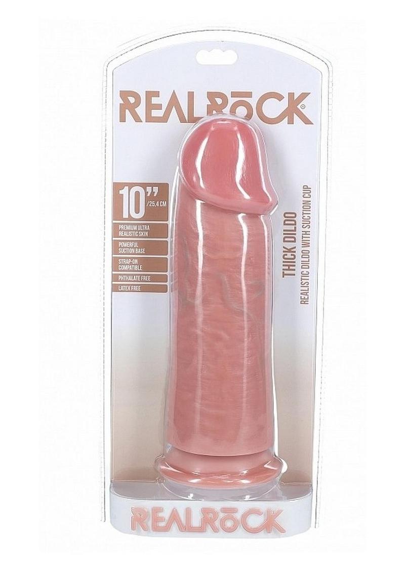 Realrock Ultra Realistic Skin Extra Thick No Balls - Vanilla - 10in