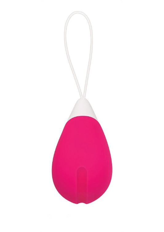 Remote Control Rechargeable Silicone Egg Vibrator - Pink