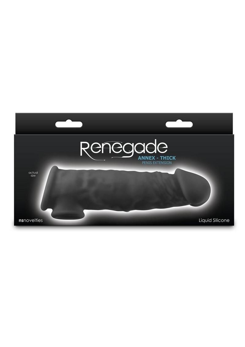 Renegade Annex Silicone Penis Extension - Thick - Chocolate