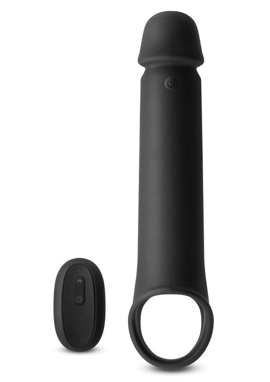 Renegade Brute Rechargeable Silicone Vibrating Penis Extention - Black