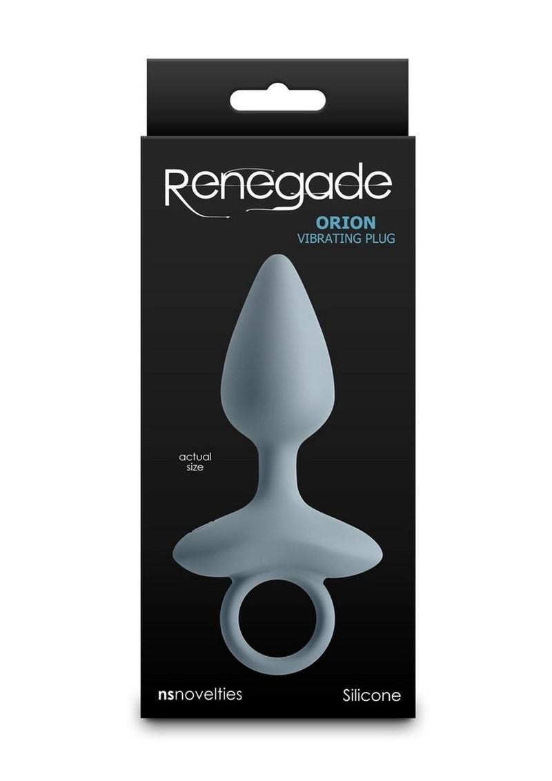 Renegade Orion Rechargeable Silicone Anal Plug - Gray/Grey