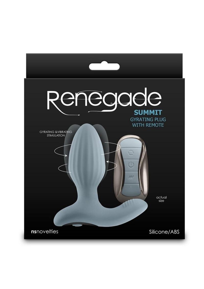 Renegade Summit Rechargeable Silicone Prostate Stimulator - Gray/Grey