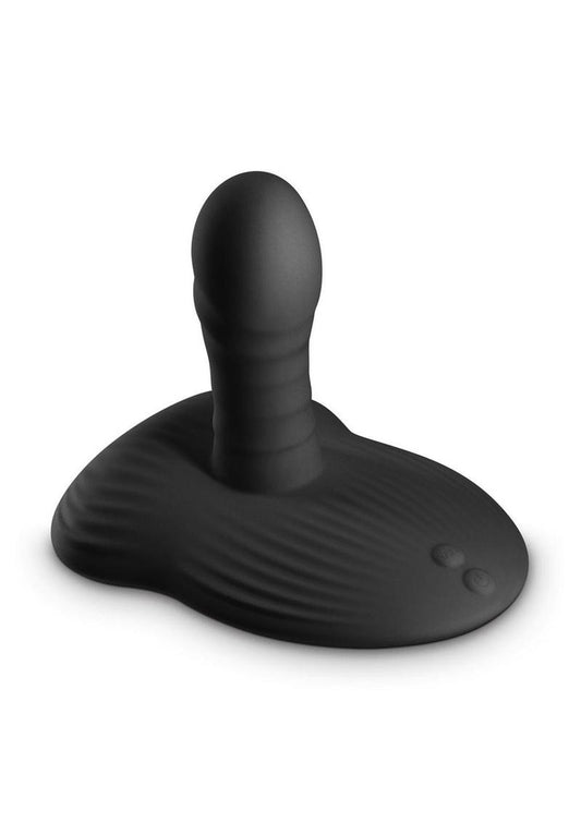 Renegade Thrust and Grind Rechargeable Silicone Vibrator - Black