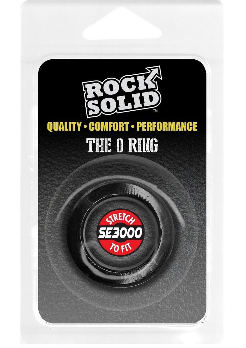 Rock Solid The O Ring Cock Ring - Black