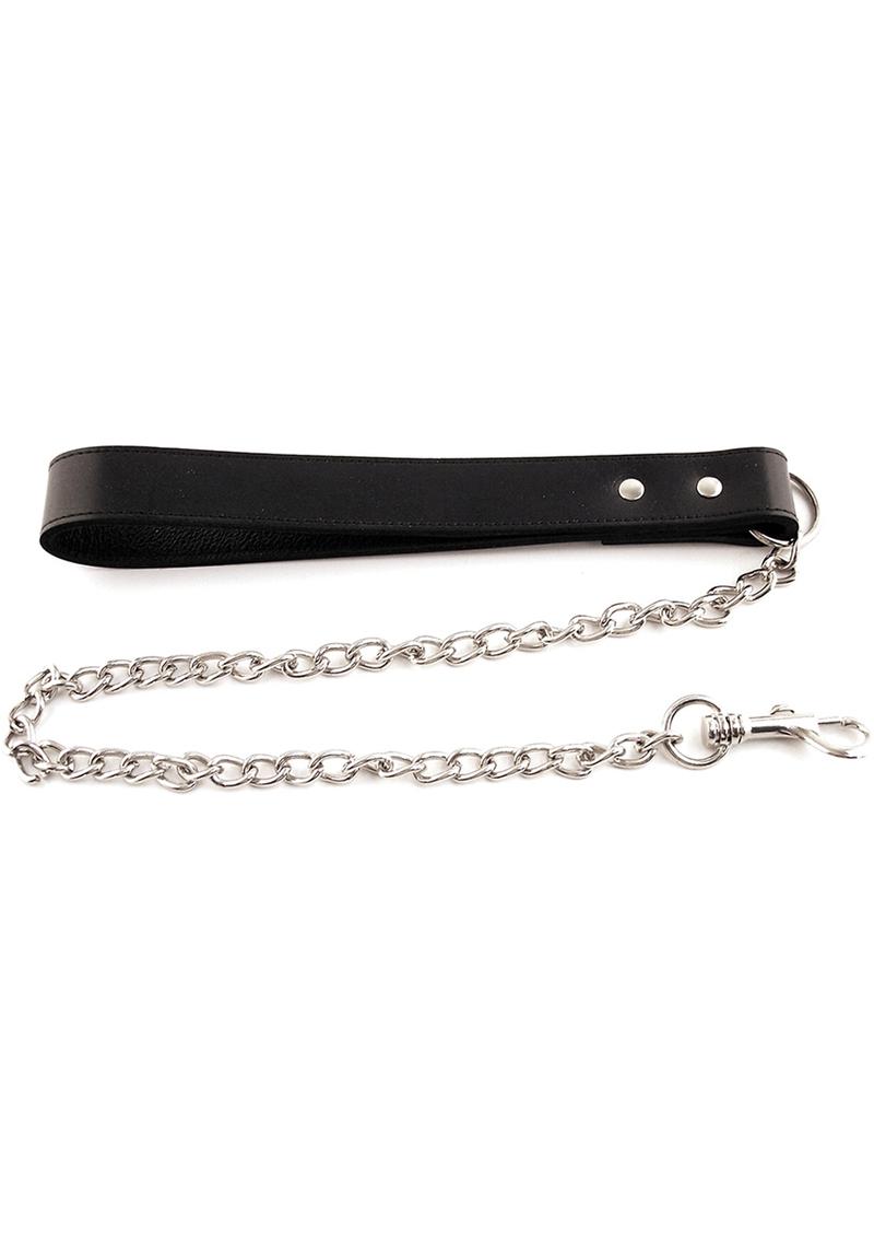 Rouge Dog Lead with Chain - Black