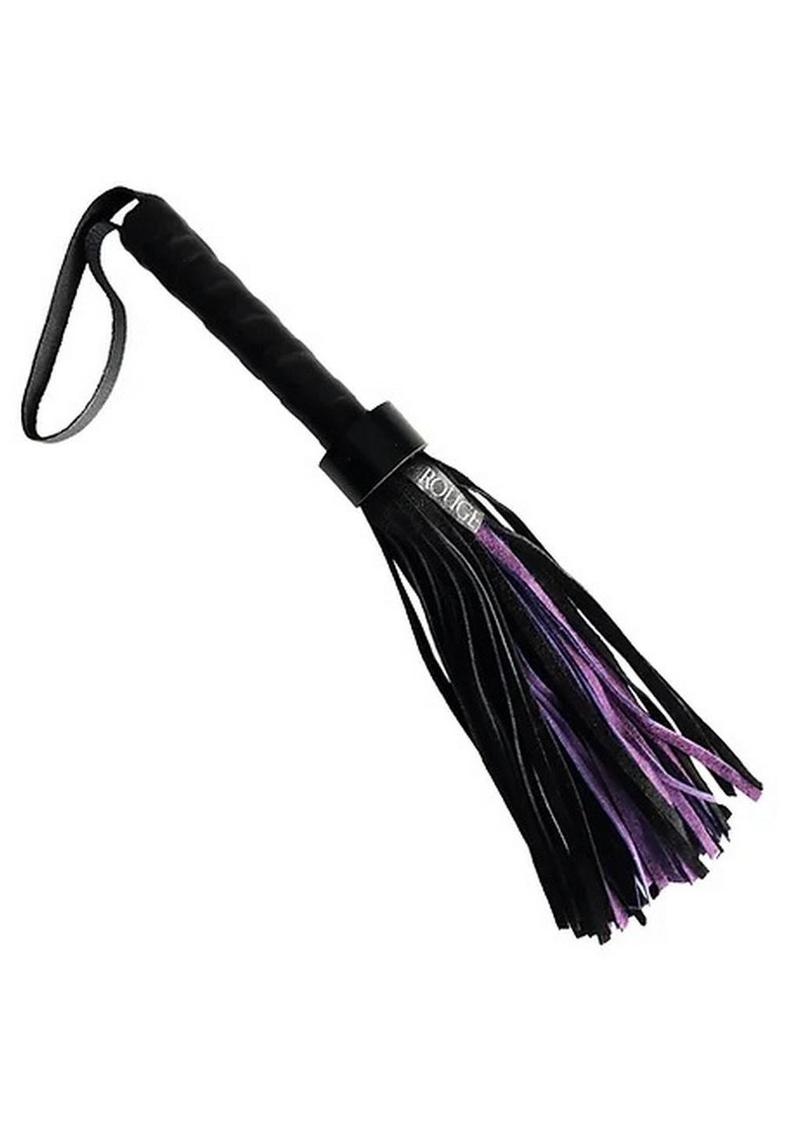 Rouge Short Suede Flogger - Black/Purple