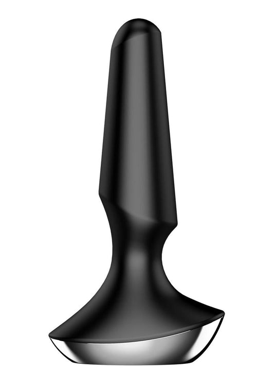 Satisfyer Plug-Ilicious 2 Silicone Vibrating Anal Plug - Black