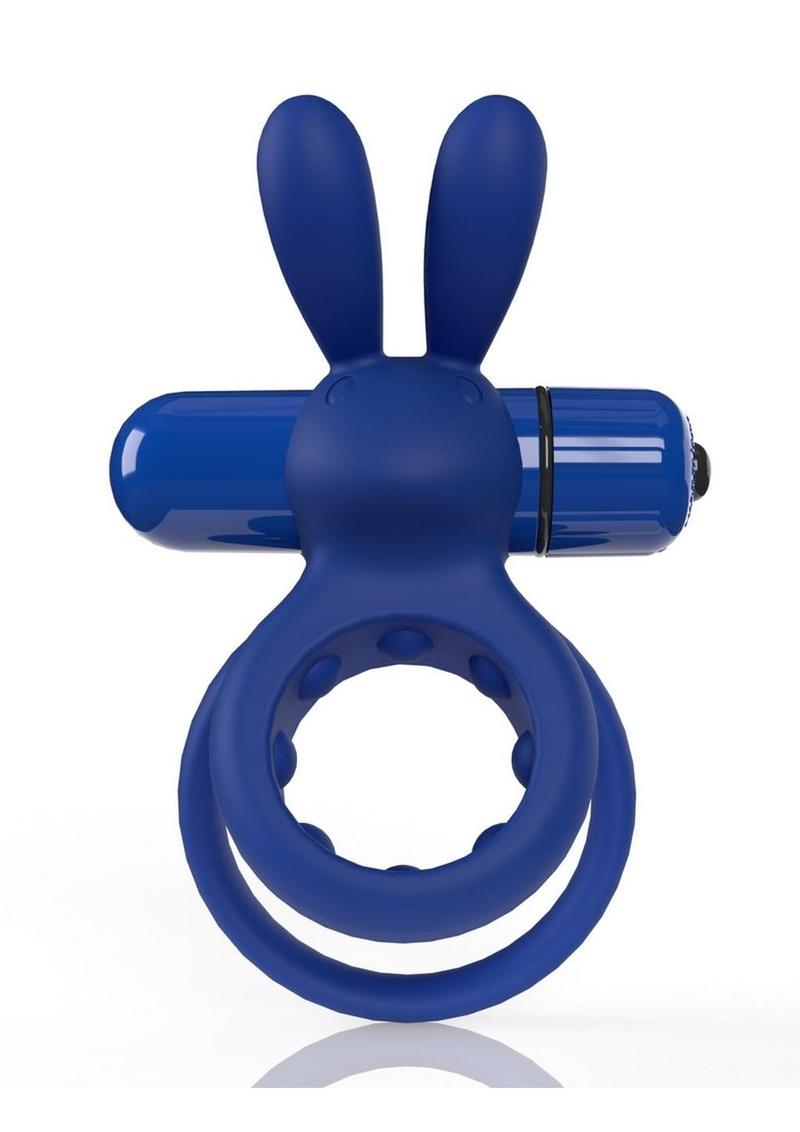 Screaming O 4t Ohare Vibrating Cock Ring - Blue/Blueberry