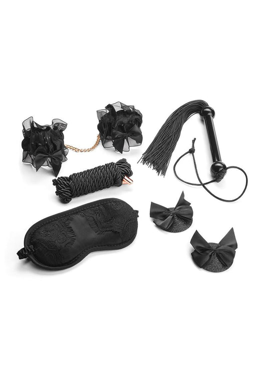 Secret Kisses Midnight Special Set Bondage 5 Piece Collection - Black