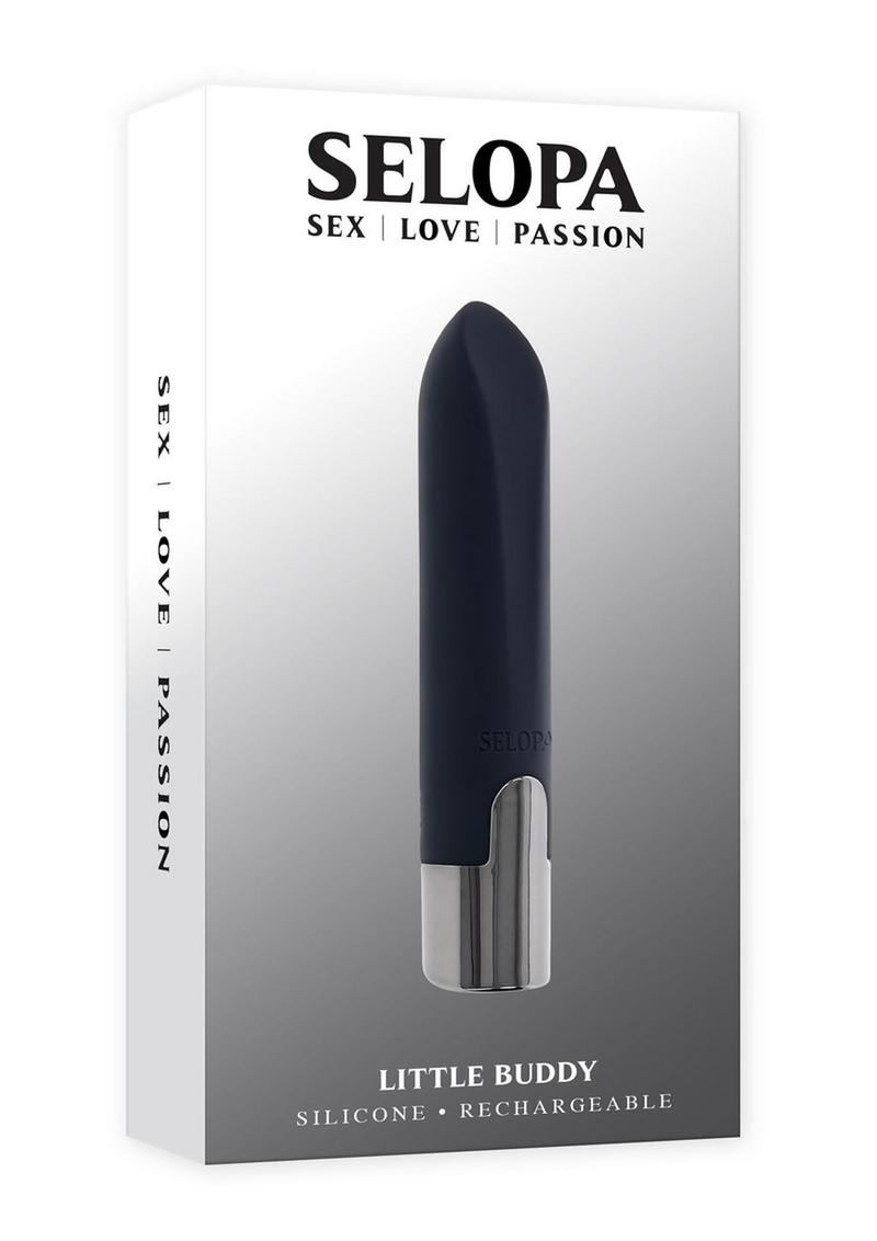 Selopa Little Buddy Rechargeable Silicone Bullet - Black