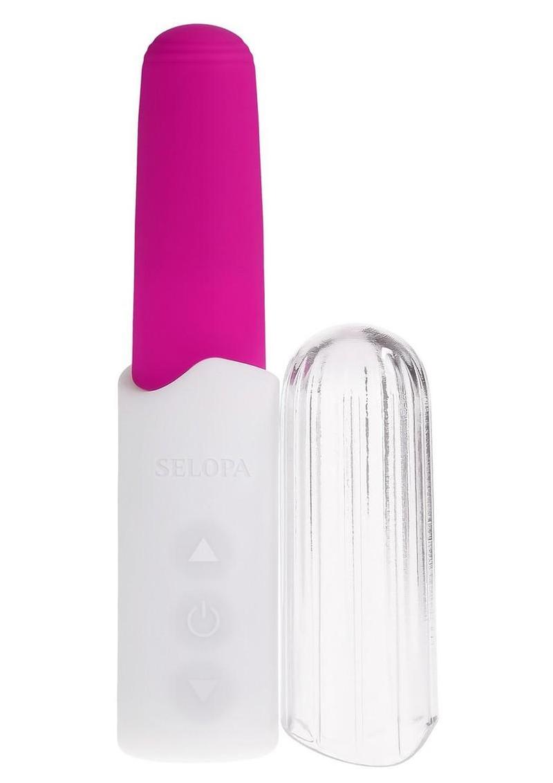 Selopa Rouge Rechargeable Silicone Mini Vibrator - Pink