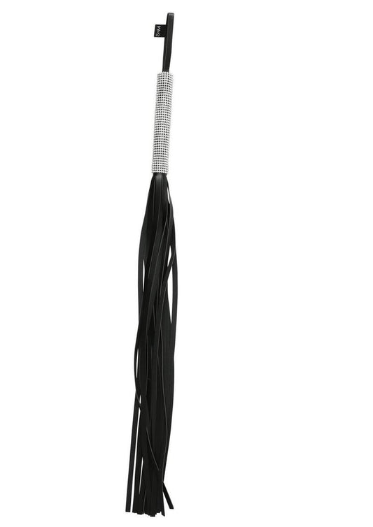 Sex and Mischief Sparkle Flogger - Black - 31in