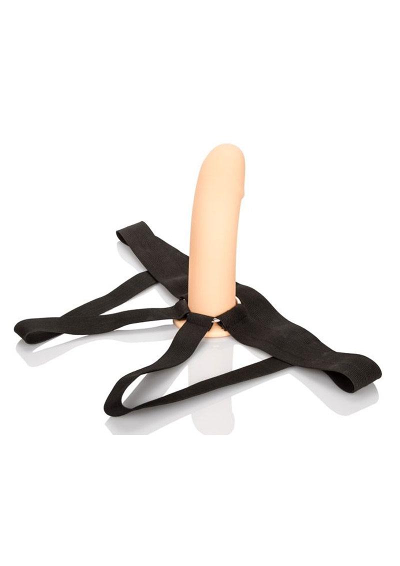 Silicone Ppa Penis Extender with Jock Strap - Vanilla