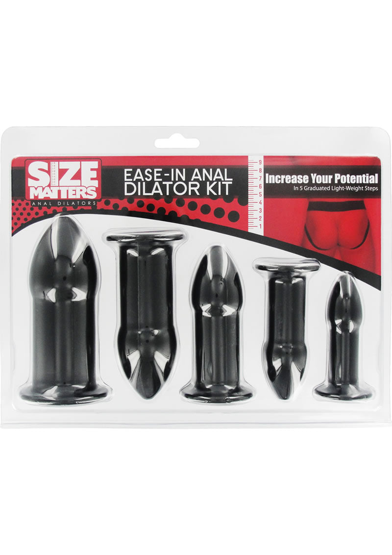 Size Matters Ease-In Anal Dilator Kit - Black