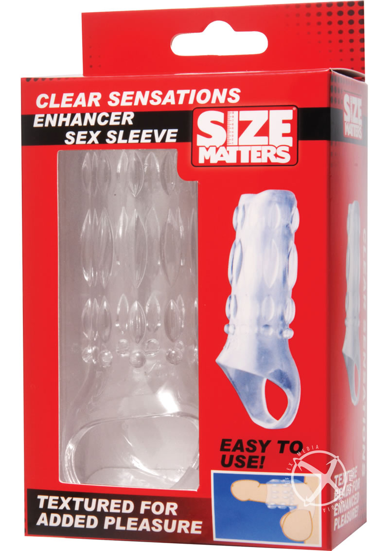 Size Matters Enhancer Sex Sleeve - Clear