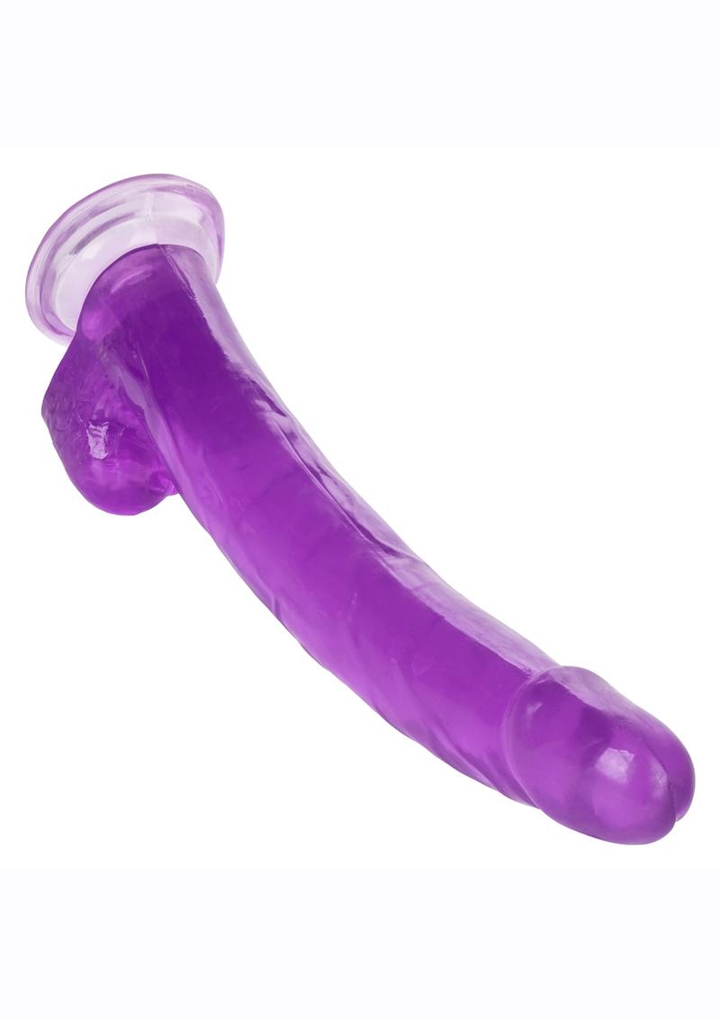 Size Queen Dildo with Balls - Purple - 12in